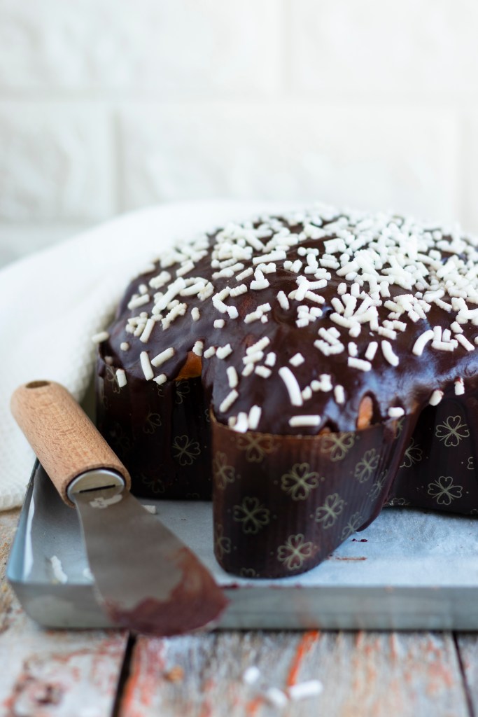 Colomba alla ganache cioccolato.